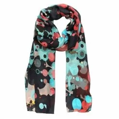 DLUX - Ari Silk Abstract Digi Print Scarf Multi