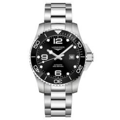 Longines - HydroConquest Black Dial Ceramic Bezel Watch 43mm