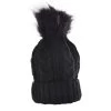 Beanie - Essence Cable Knit Adult Beanie Black -Fashion accessory store 169003 Large
