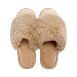 A.Trends - Cosy Luxe Slipper Latte Small/Medium