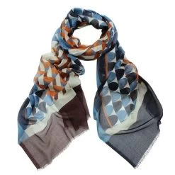 DLUX - Domino Digi Print Micro Modal Scarf Teal 180x70cm