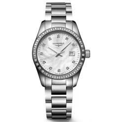 Longines - Conquest Classic MOP Dial W/Diamonds S/S. 29.50mm