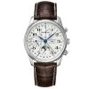Longines - Master Coll. Moon Phase Brown Strap Chronograph -Fashion accessory store 192656 Large
