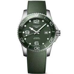 Longines - Hydroconquest Green Dial Green Strap Watch 41mm