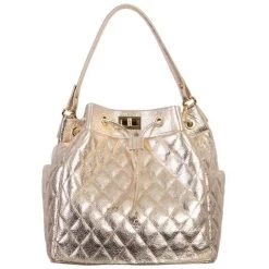 Marlafiji - Lulu Gold Duffel Bag