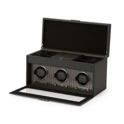 Wolf - Axis Triple Watch Winder With Storage