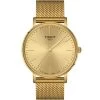 Tissot - Everytime Gent Quartz Watch Champagne Dial W/S.Steel & Gold PVD 40.00mm