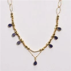 Iosifina - Necklace Drops Blue