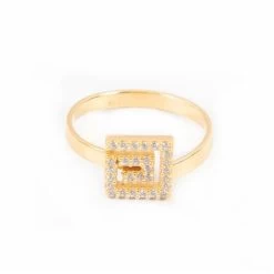 Iosifina - Zirconia Meander Ring