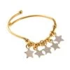 Iosifina - Ariella Oval Gold Plated Ring With A Cluster Of Stars 2 Iosifina - Ariella Oval Gold Plated Ring With A Cluster Of Stars -Fashion accessory store 198057 Large