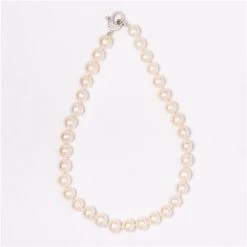 Bowerhaus - Round White Freshwater Pearl Necklace 40cm
