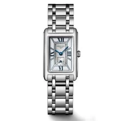 Longines - Dolcevita White Dial Quartz Watch S. Steel W/Blue Hands 20.80x32mm