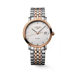 Longines - Elegant Collection Auto. Watch W/Silver Striped Dial 37mm