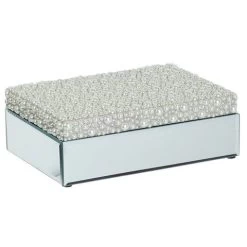 Flair Decor - Pearl Cluster Mirrored Glass Box Large