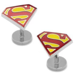 Cufflinks - Textured Superman Shield Cufflinks