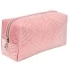 A.Trends - Cosmetic Bag Velvet Pink -Fashion accessory store 441221 Large