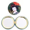 Luxe By Peter's - Geisha Compact Mirror Green 7cm 2 Luxe By Peter's - Geisha Compact Mirror Green 7cm -Fashion accessory store 456731 Large