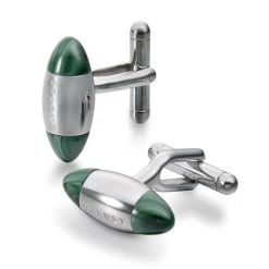 Dalvey - Zeppelin Cufflinks Malachite