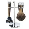 Gentleman London - Davies Horn Razor & Shaving Brush Std Brn -Fashion accessory store 489049 Large
