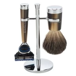 Gentleman London - Davies Horn Razor & Shaving Brush Std Brn