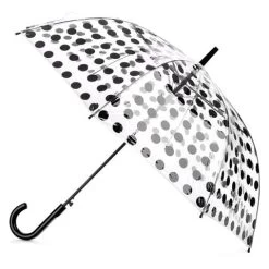 Clifton - Polka Dot Automatic Umbrella Black
