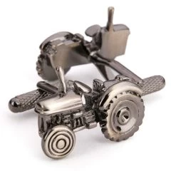 Onyx-Art - Burnished Silver Tractor Cufflinks
