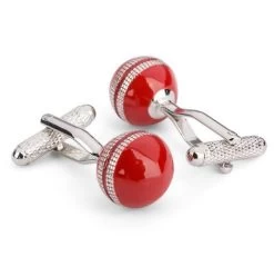 Onyx-Art - Cricket Ball Cufflinks