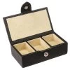 Redd Leather - Leather Cufflink Box Small Black 2 Redd Leather - Leather Cufflink Box Small Black -Fashion accessory store 493606 Large