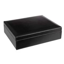 Redd Leather - Dakota Jewellery Box W/ Lift-Out Tray Black