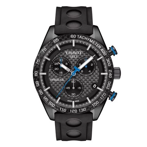 Tissot - PRS 516 Carbon Dial Black Strap Chronograph 3 Tissot - PRS 516 Carbon Dial Black Strap Chronograph