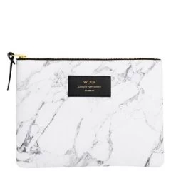 Wouf - Pouch Large White Marble