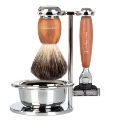 Gentleman London - Plum Wood Shaving Set 4pce