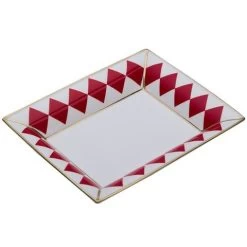 Halcyon Days - Parterre Trinket Tray Red