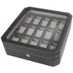 Wolf - Windsor 15pce Watch Box Black