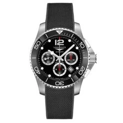 Longines - HydroConquest Black Dial Chron. Watch 43mm