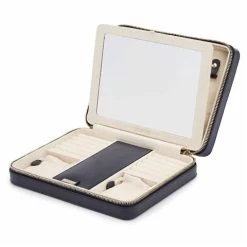 Wolf - Maria Zip Jewellery Case Large Navy