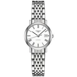 Longines - Elegant White Dial Stainless Steel Watch 25.5mm