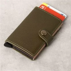 Secrid - Miniwallet Saffiano Olive