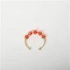 Iosifina - Faux Bijoux Ring Coral -Fashion accessory store 596933 Large