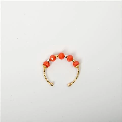 Iosifina - Faux Bijoux Ring Coral 3 Iosifina - Faux Bijoux Ring Coral