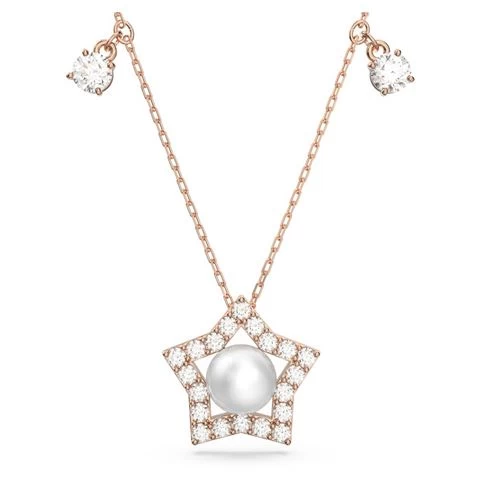 Swarovski - Stella Necklace Pavé Star W/Rose Gold Tone Metal