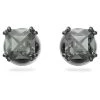 Swarovski - Millenia Black Crystal Studs W/Ruthenium Plate -Fashion accessory store 862239 Large