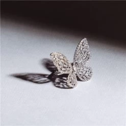Bowerhaus - Maryanne Butterfly Adjustable Ring