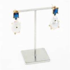 Bowerhaus - Baroness Earrings Stones Blue